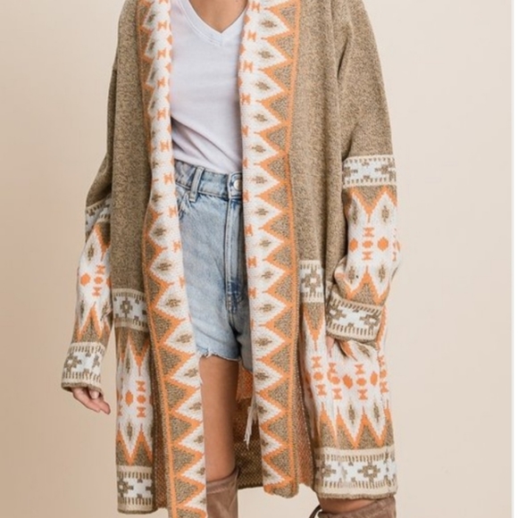 BiBi Sweaters - BiBi Aztec cardigan NWT